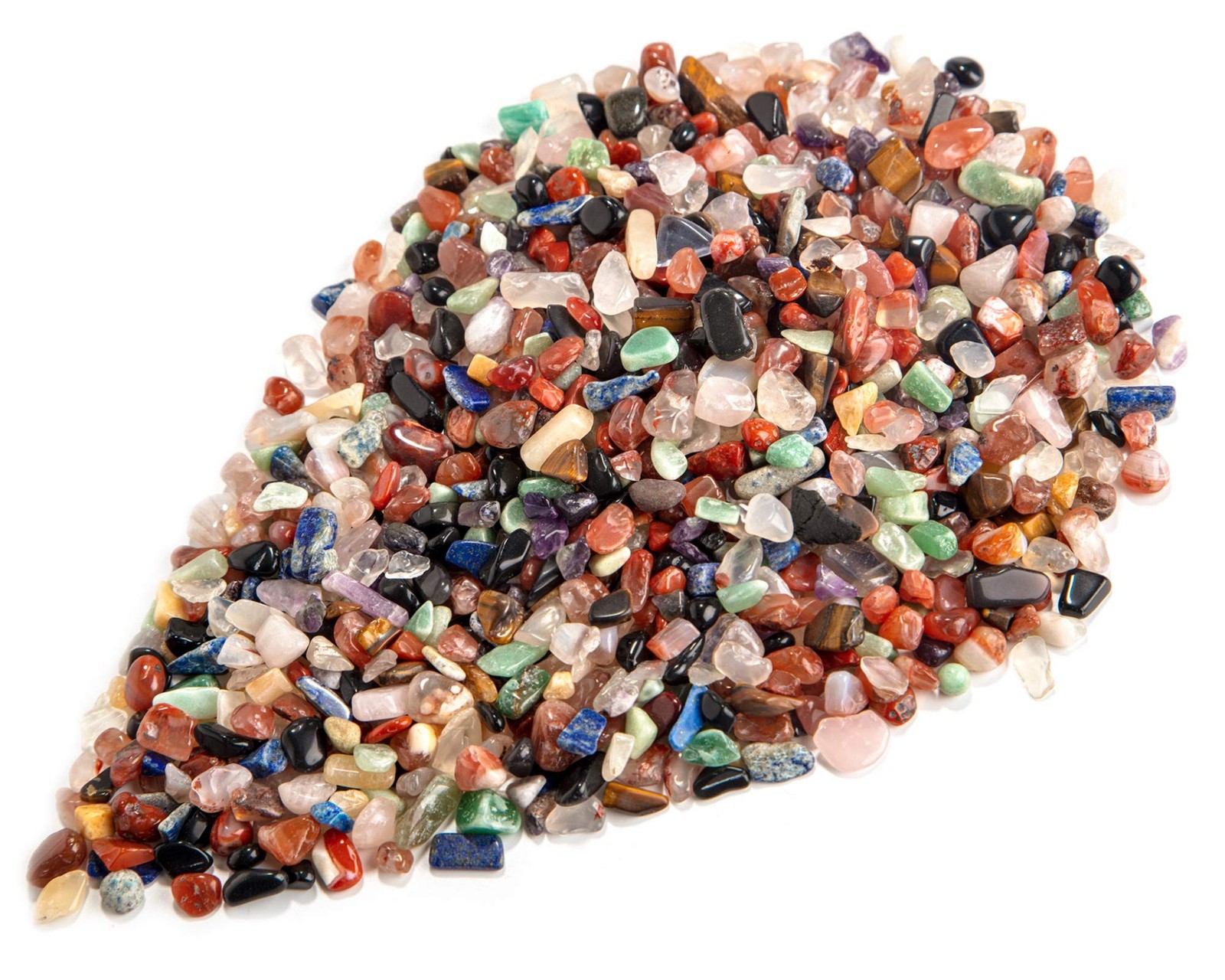 Assorted Stone Tumbled Chips Stone Crushed Crystal Quartz Irregular Shaped St…
