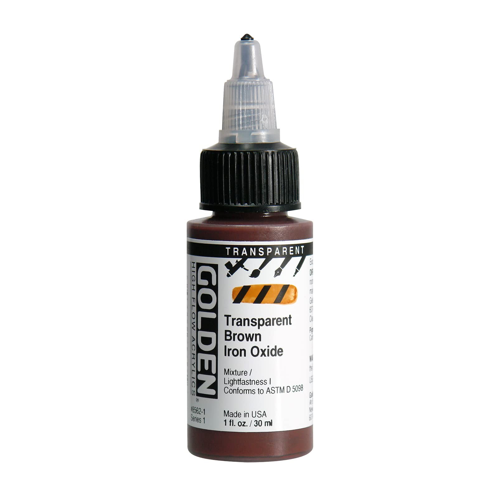 GOLDEN High Flow Acrylics Transparent Brown Oxide 1oz