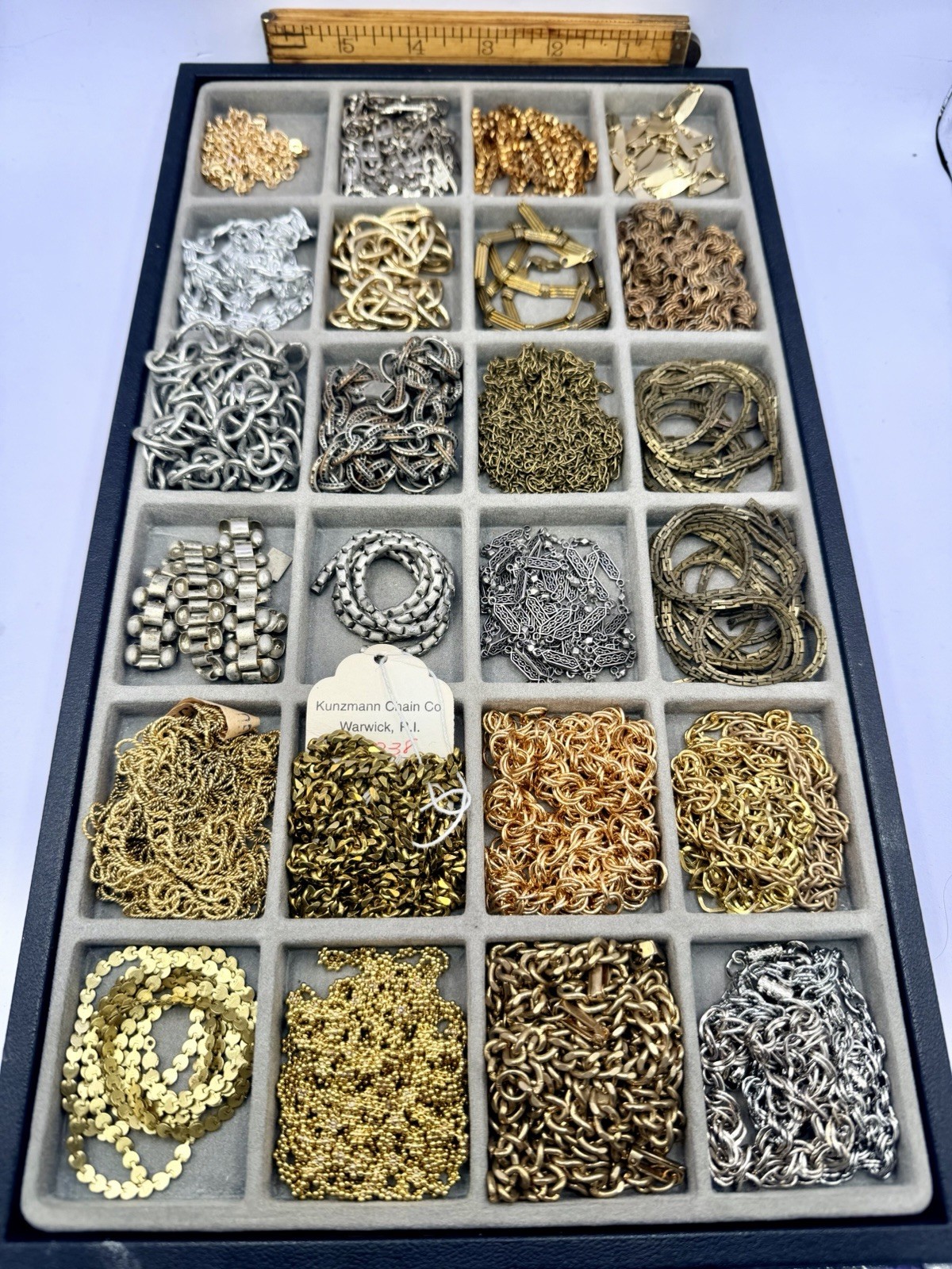 2 Lbs Chain Segments Vintage Gold Silver Brass Mixed Styles Salvaged
