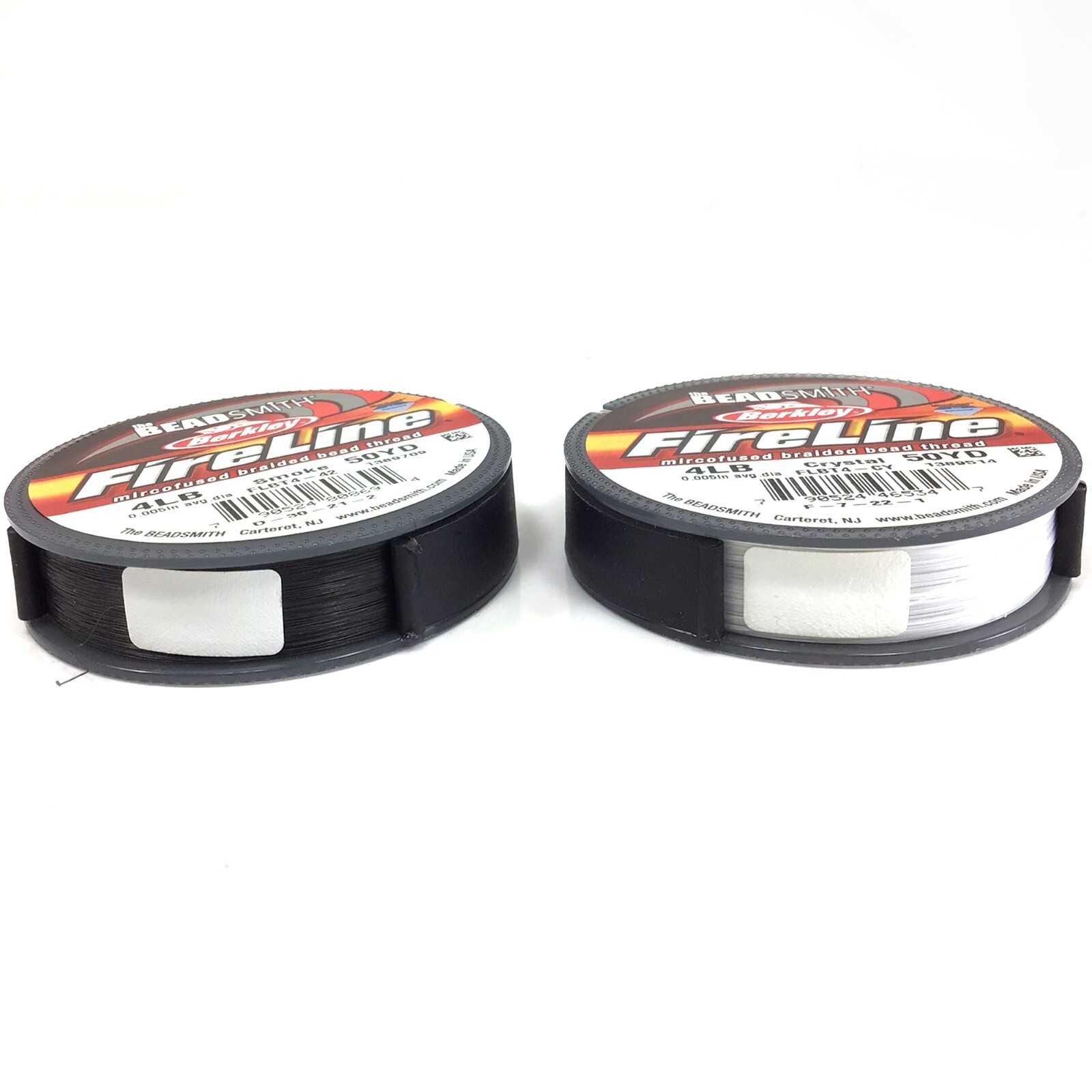 FireLine Beading Thread 6LB Crystal Smoke Black Beadsmith 15YD 50 125 yard/spool