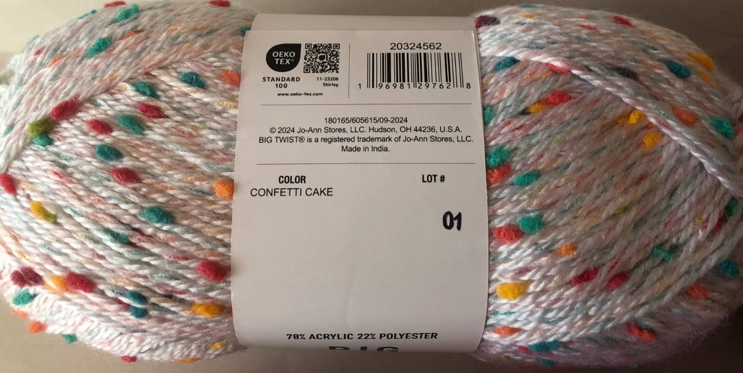 BIG TWIST TOTALLY TWEED YARN 5.29 oz each- 7 COLORS- DISCOUNT SHIPPING
