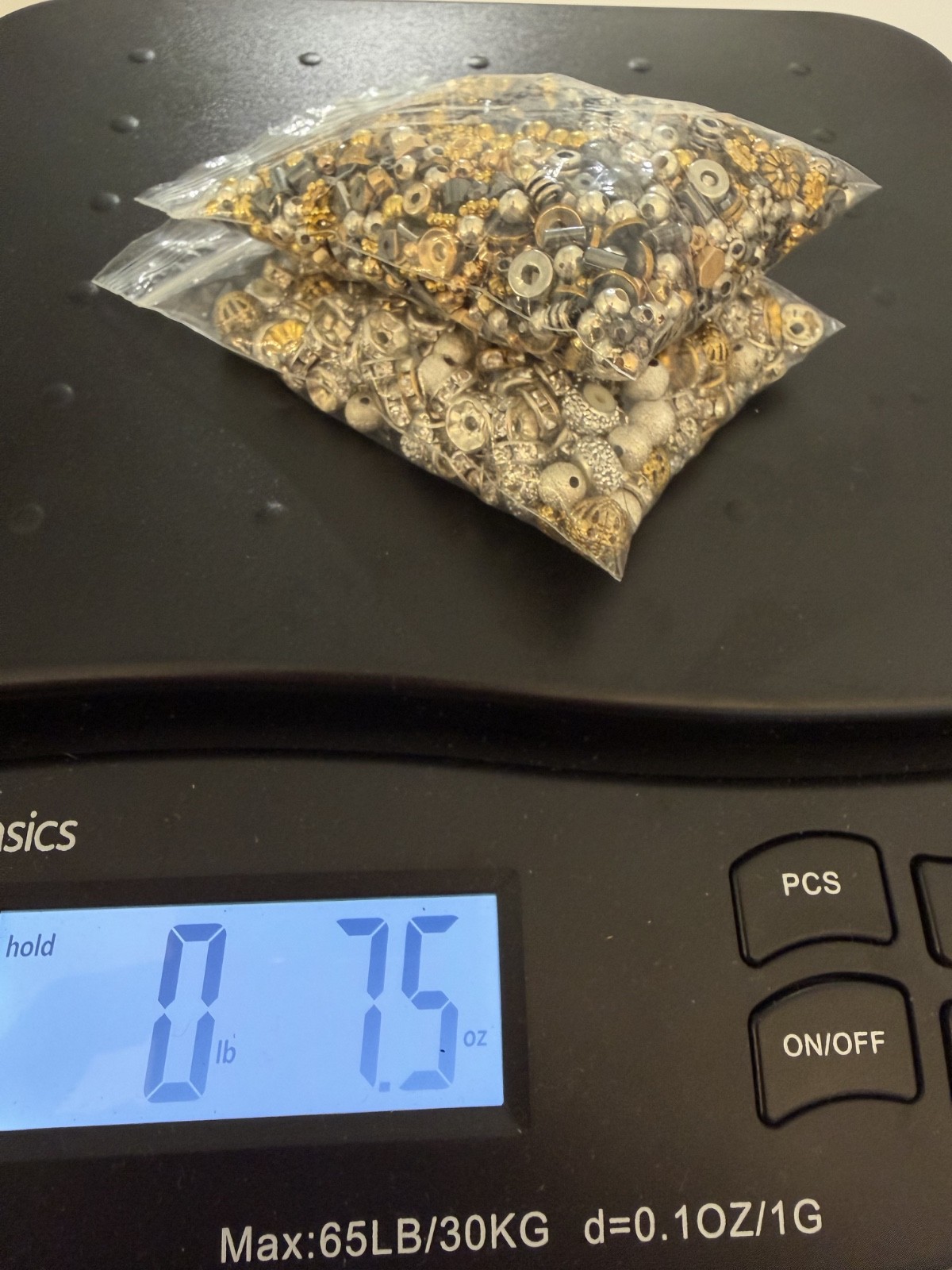 Bulk Brass Spacer Beads Silver Gold Bronze- 7.5oz/Lot- Jewelry Making DIY