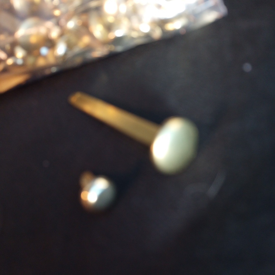 Brass Plated 2″ & .5″ split pin paper fasteners Round Head Brads Crafts 9oz Bag