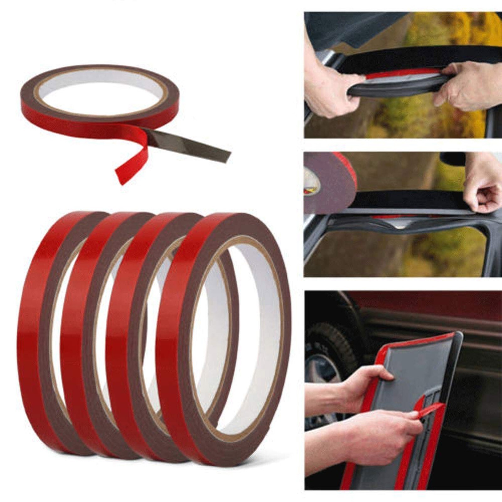 1~6X Auto Tape Acrylic Foam Double Sided Car Mounting Adhesive 3m x 10mm Truck