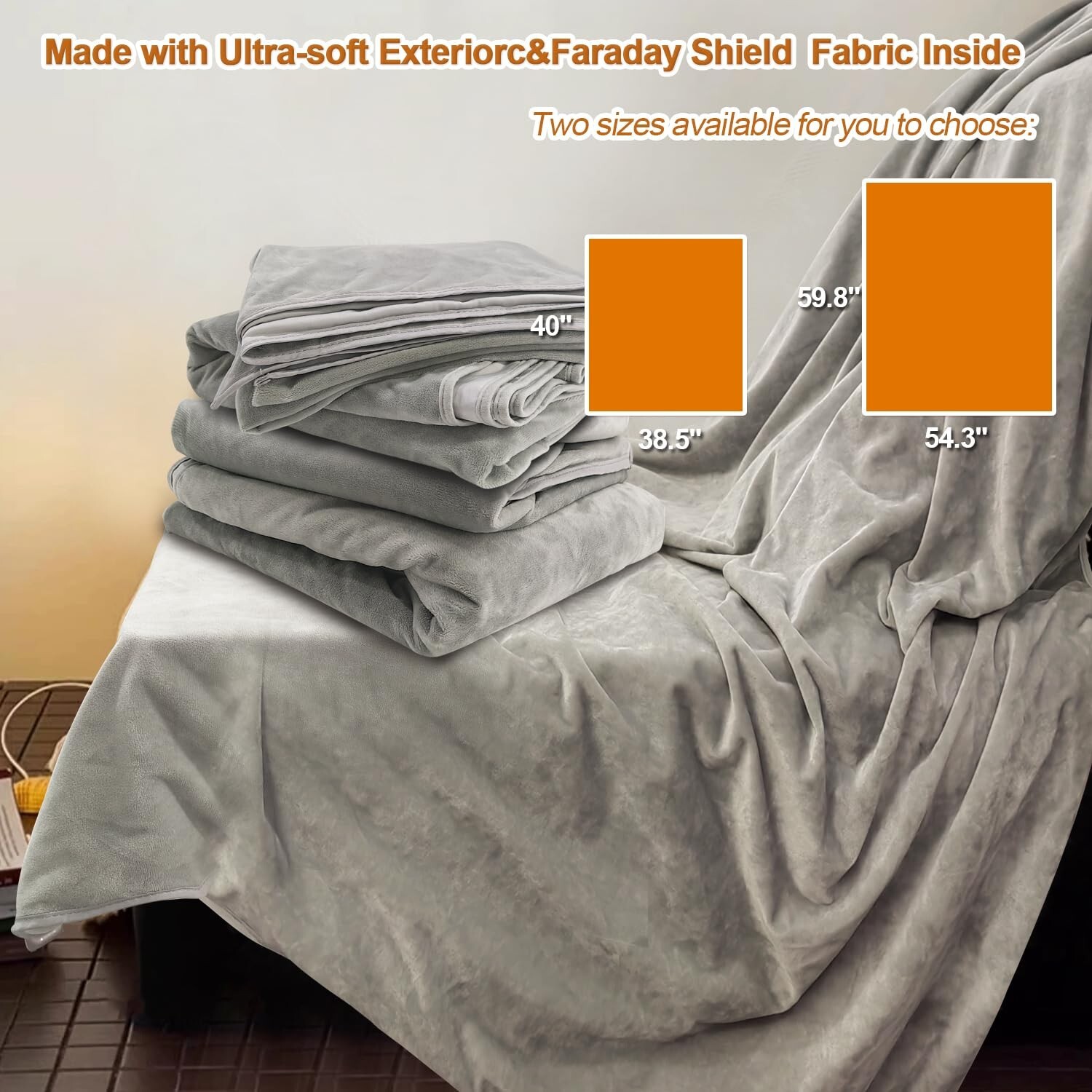 Faraday Blanket, E M F Protection Blanket, As Protection Cover for All Ages, …