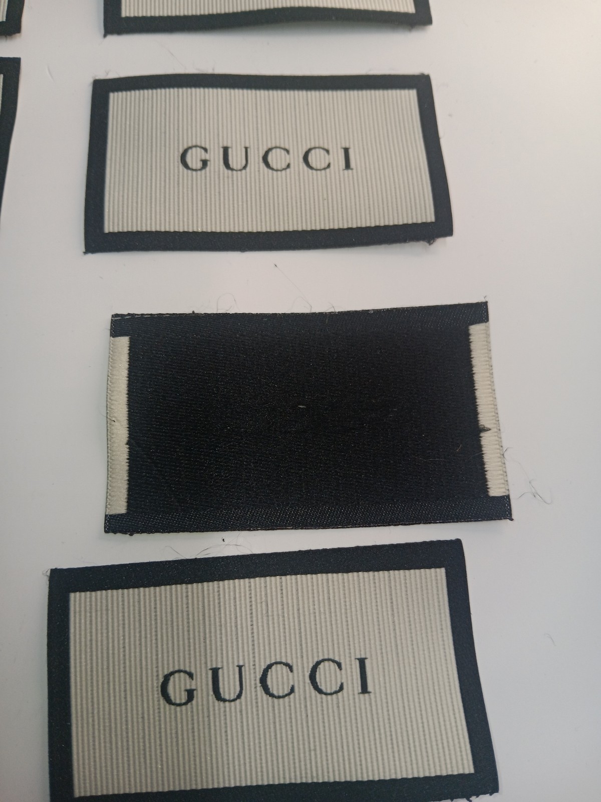 Replacement GUCCI Clothing Designer TAG LABEL Sewing LOT OF 10 FAST SHIPPING!!