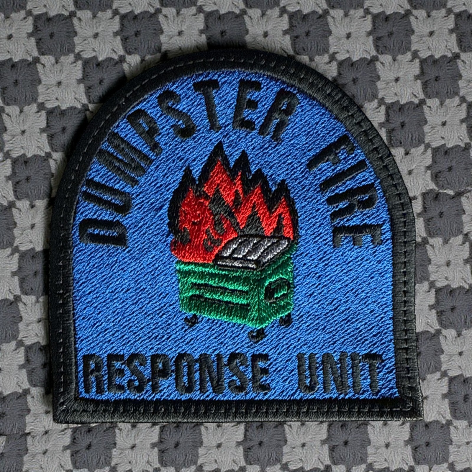 Dumpster Fire Response Unit Embroidery Patch 3.60″ X 3.53″
