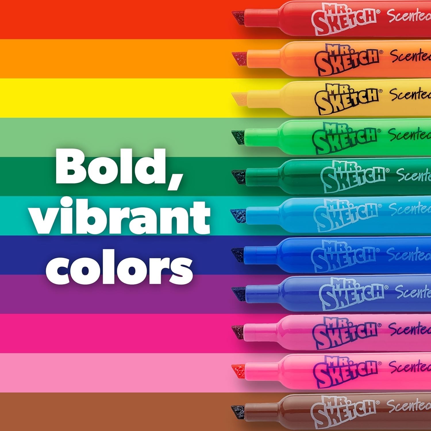 Vibrant Scented Coloring Markers – 22 Non-Toxic Chisel Tip Pens for Kids