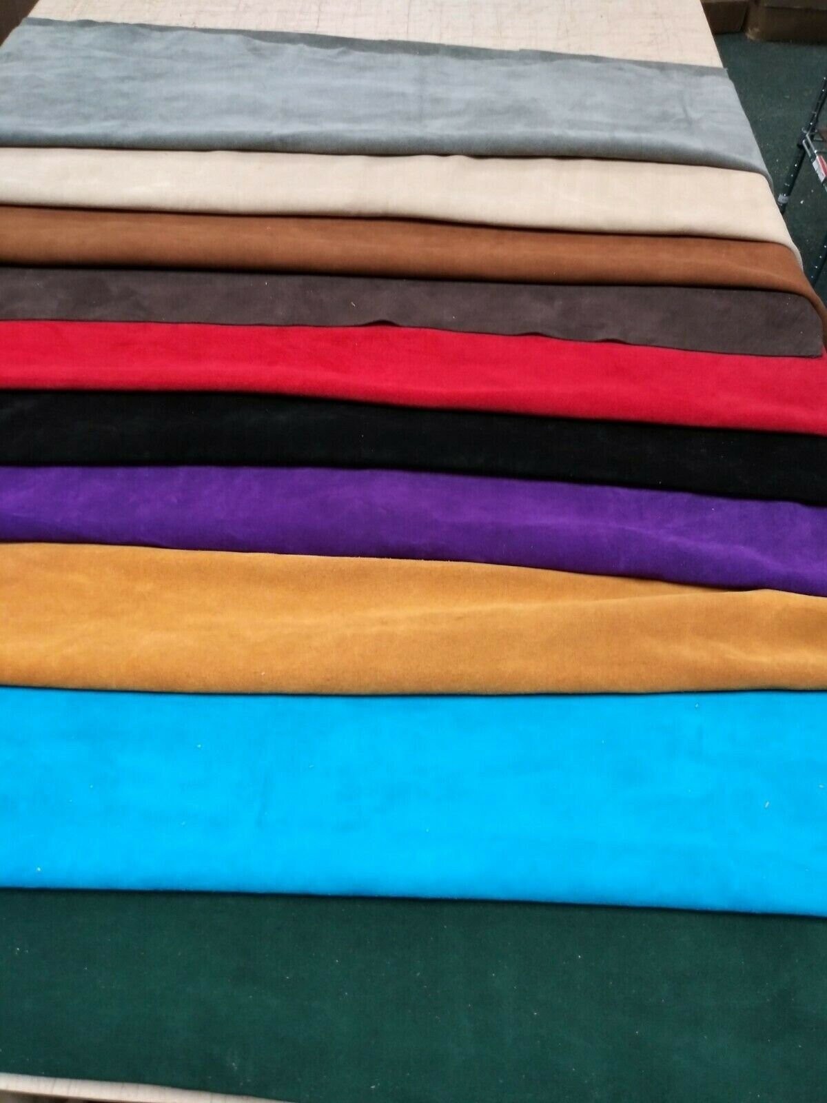 ELW 2-4 oz (1.2-1.8mm) Scrap Suede Leather Cowhide