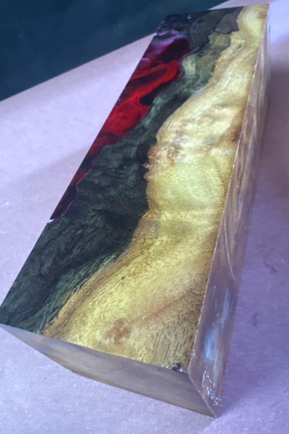 STABILIZED HYBRID CAMPHOR BURL,KNIFE SCALE,TOOL HANDLES,PENBLANKS,WOOD CARVING