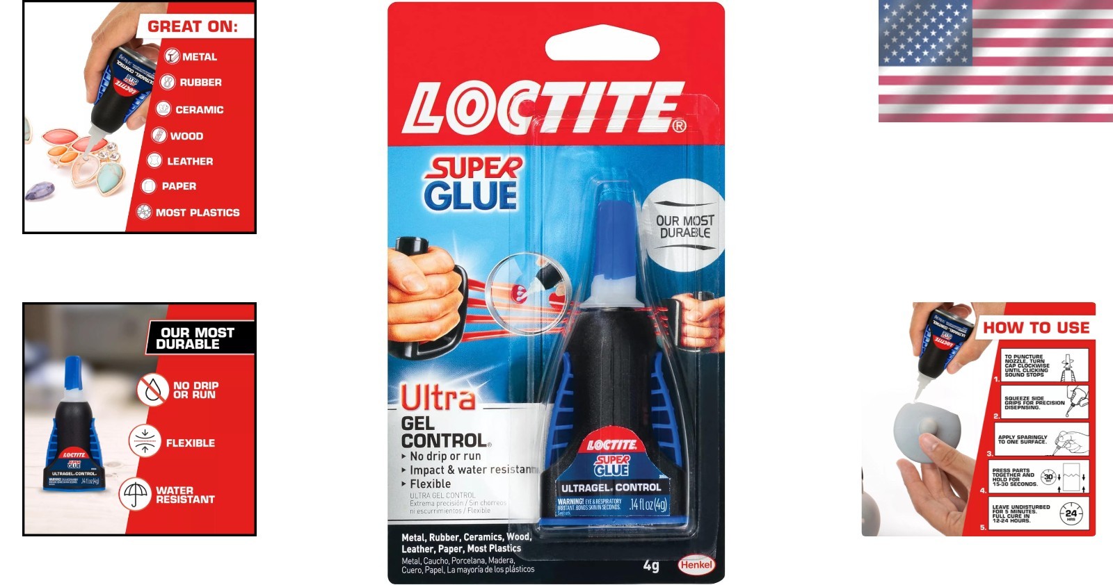High Viscosity Super Glue Gel – 0.14 fl oz Clear, No Drip Formula for Precision
