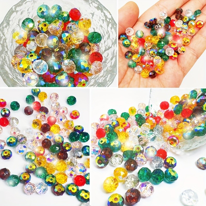 8mm lake blue Austrian artificial crystal beads 60pcs DIY jewelry accessories