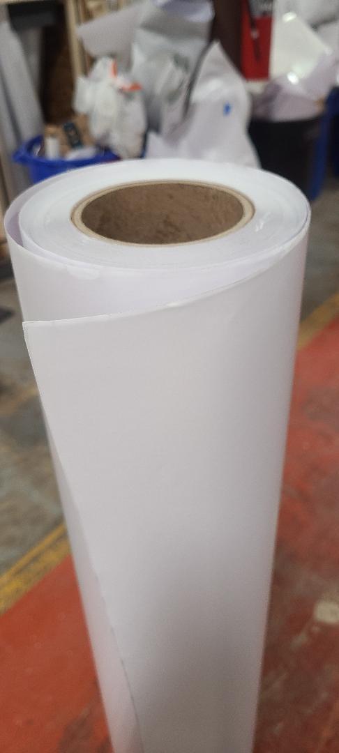 3.0 mil Gloss Clear Vinyl Cold Pressure-Sensitive Laminate Self-Adhesive UV 4-YR