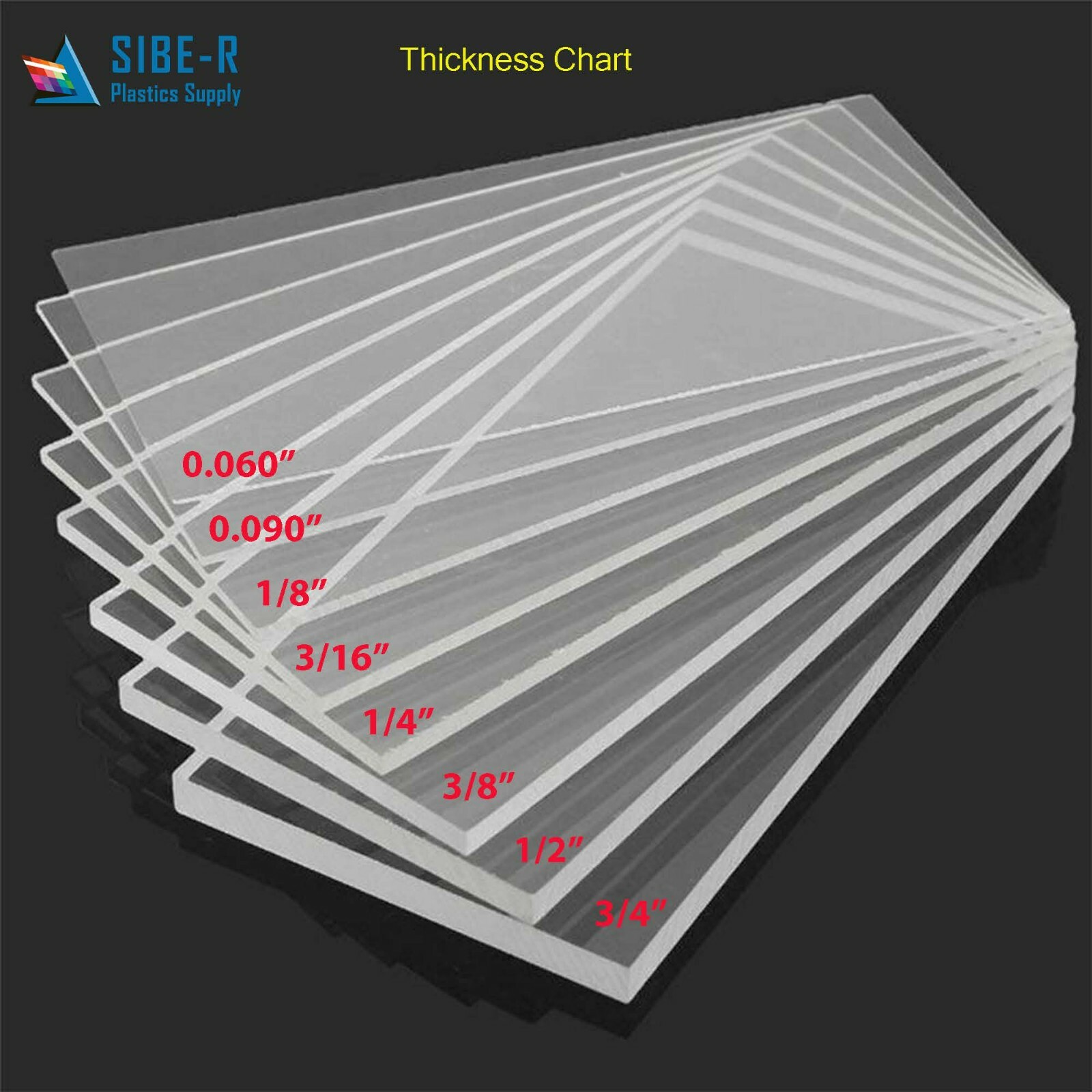Acrylic Plexiglass Sheet – 1/2″ Thick – Clear – Water Resistant & Multipurpose