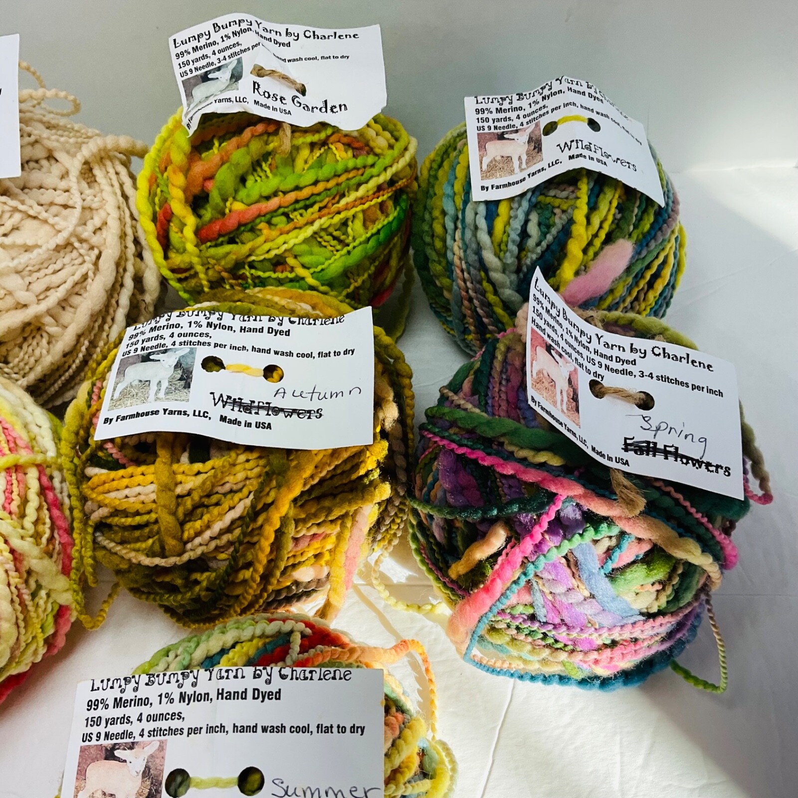Farmhouse Yarns New Lumpy Bumpy Yarn Unit of 1 Select From Drop Down Box Merino