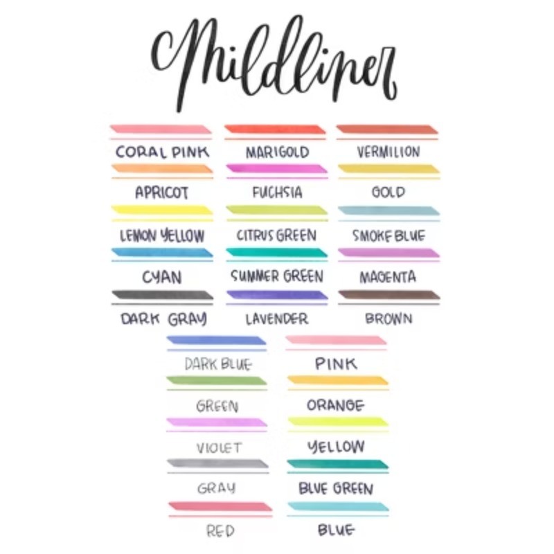 25ct Mildliner Dual-tip Markers: Highlighters, Fine/Bold, Multicolor, Ages 13+