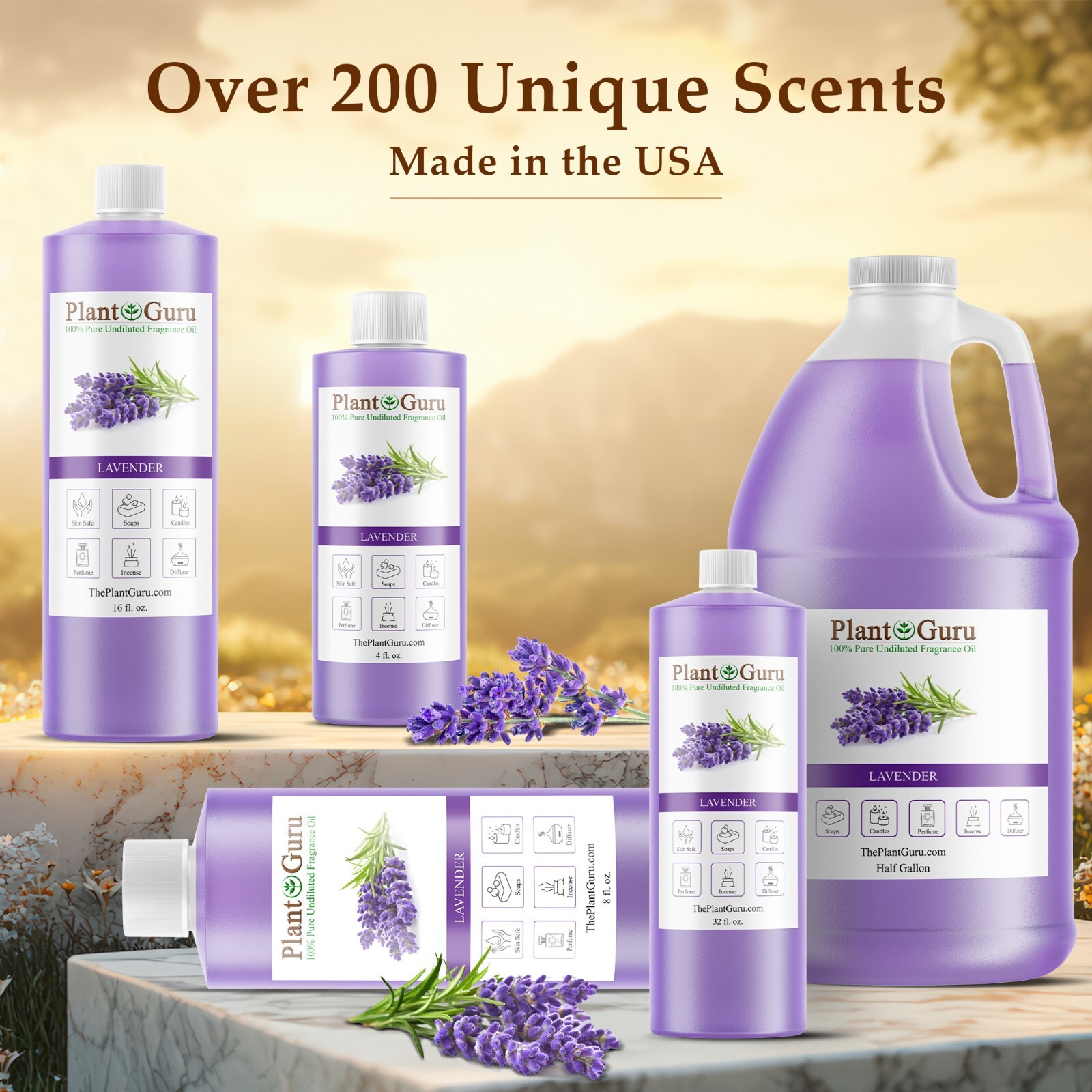 Lavender Fragrance Oil For Candle, Soap Making, Diffuser and Burners