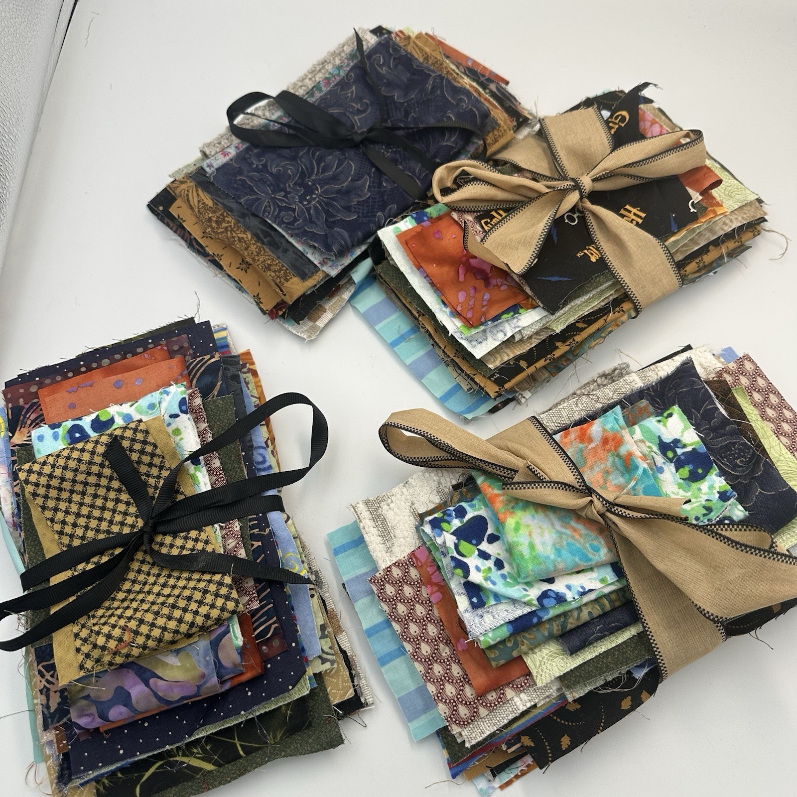 Slow Stitch Novelty Fabric Scraps Junk Journal Scrapbooks Crafts Quilts – Scraps
