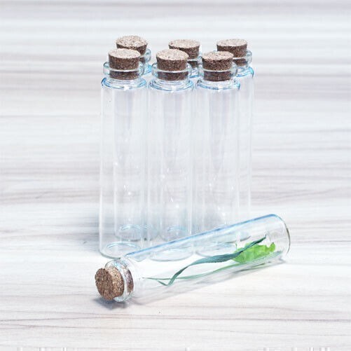30ml Crafts Bottles Glass Empty Cork gift Vials Glass DIY Small Jars Candy
