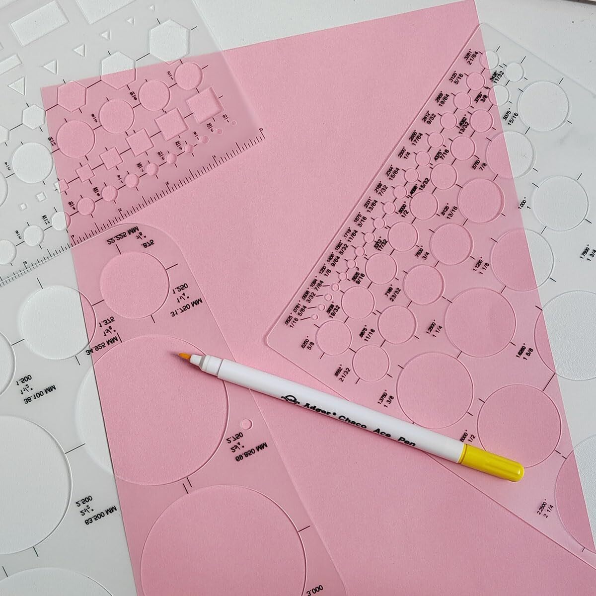 Circle Templates, Drafting Stencils Measuring Tools, Circle Stencil for Drawing,