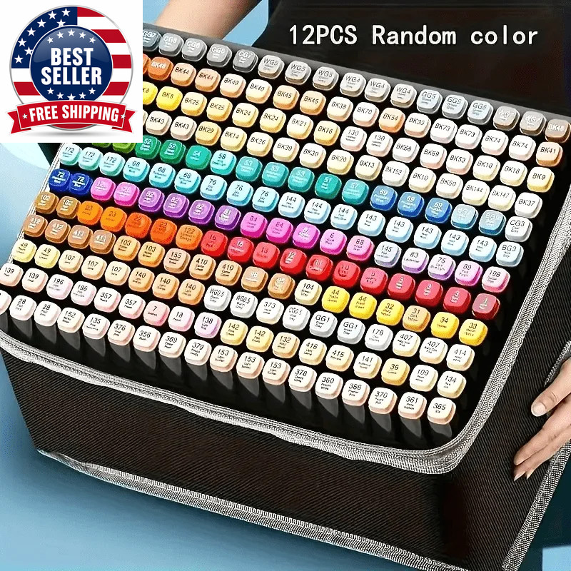Professional Permanent Sketch Markers – Colored Dual-Head Set for Art Illustrati