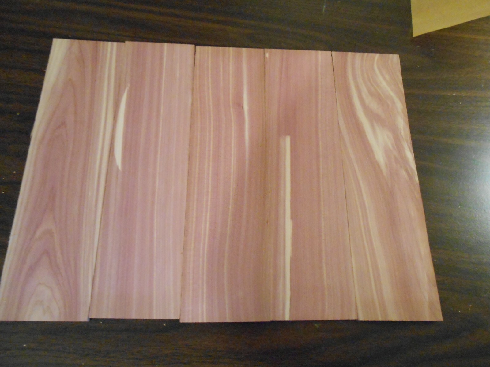 5 Pieces Aromatic Red Cedar Craft Wood 1/4″ x 3″ x 12 ” sanded flat