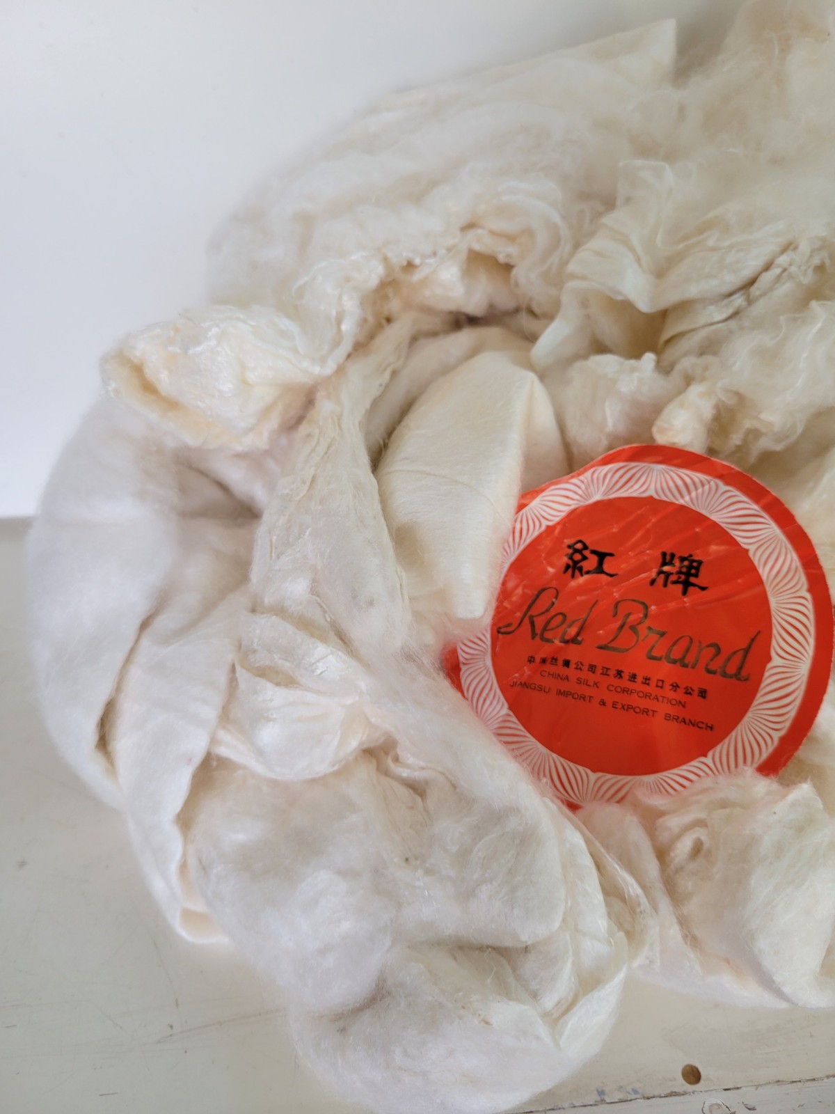 10.5 Oz. Silk Mawata Caps Top Silk Natural Spinning Fiber Undyed Mulberry Silk