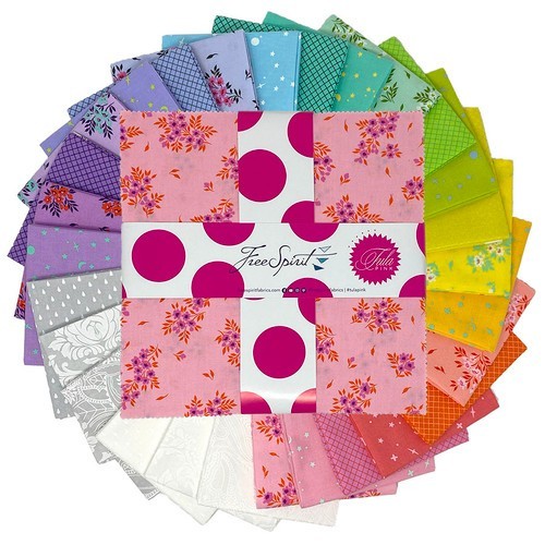 Layer Cake 10″ Squares 42pc Free Spirit Tula Pink New True Colors 2025
