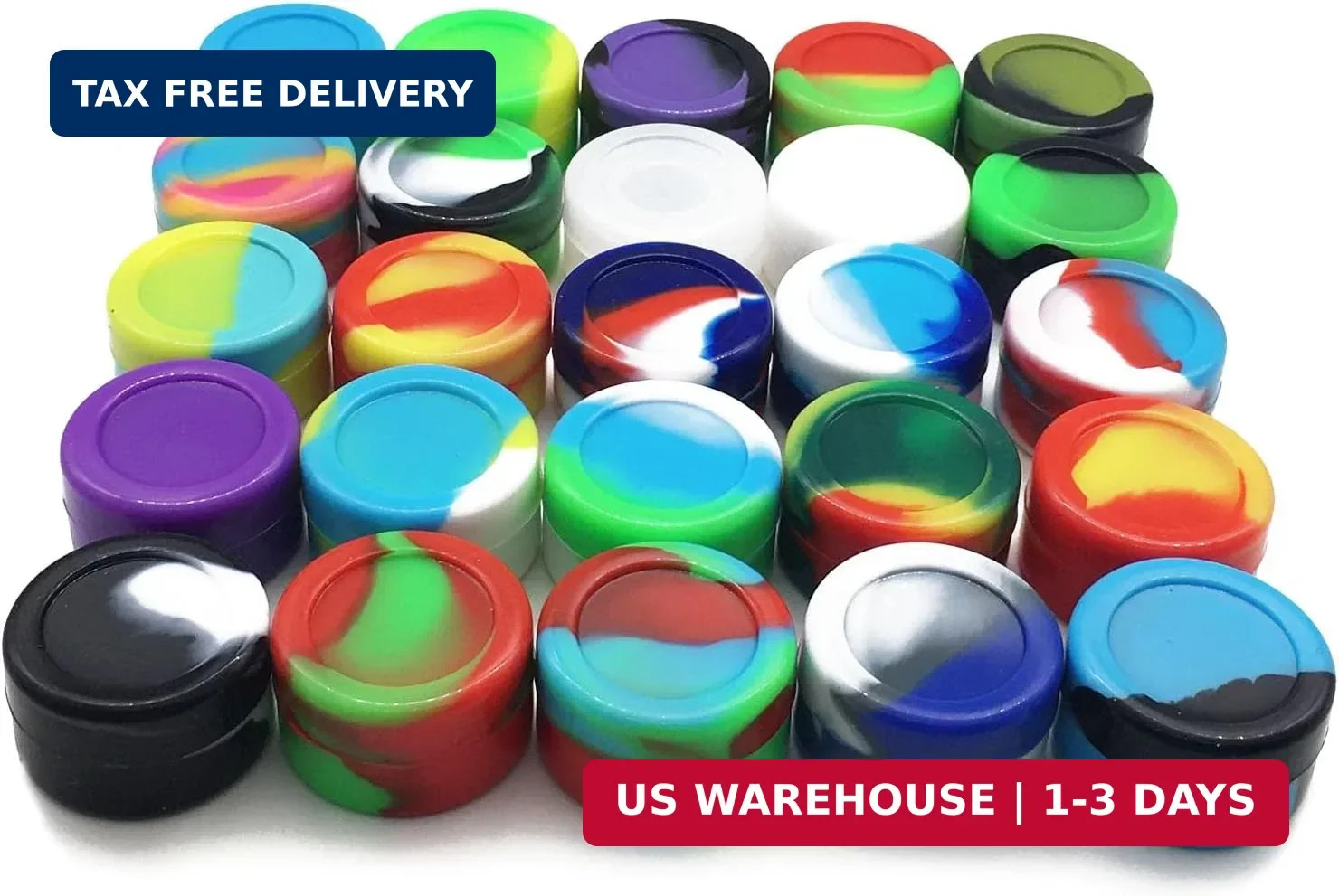 5ml Silicone Wax Concentrate Containers Non-stick Jars Multi-use (8)