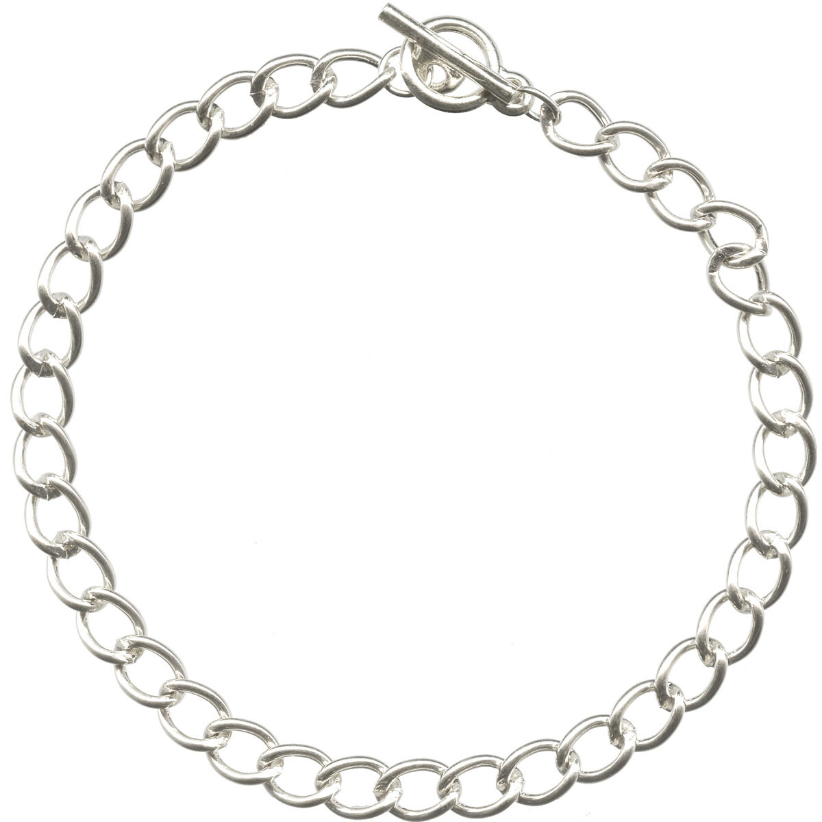 Curb Chain Charm Bracelet Findings Blank Base ~ Add beads or Layer ~ 7 Colors