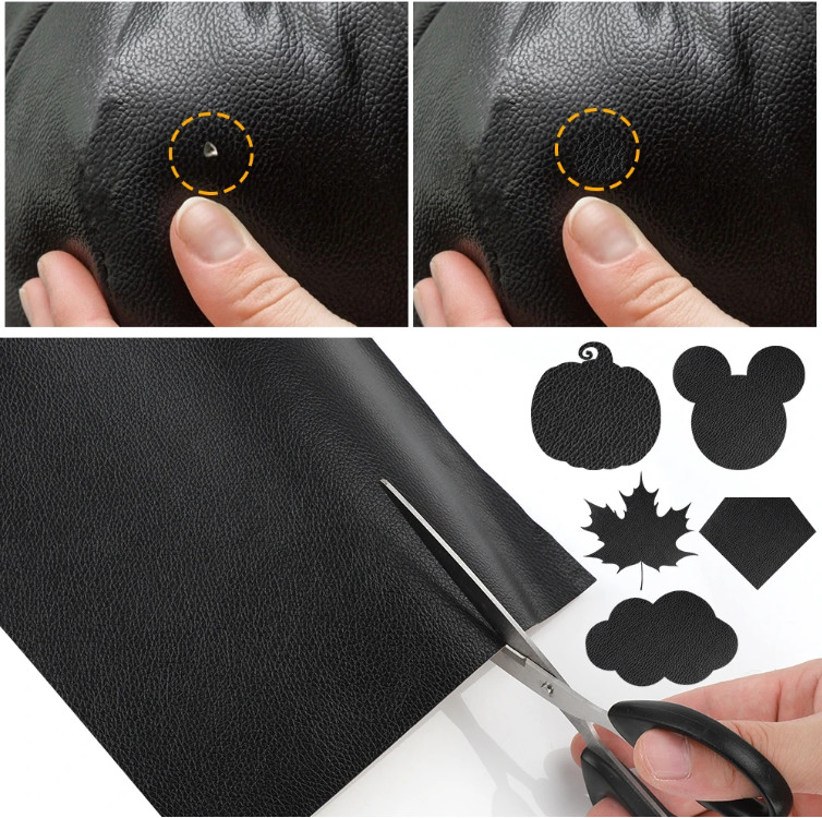 Leather Repair Kit Self-Adhesive Patch Stick on Sofa Clothing Car Seat Couch US