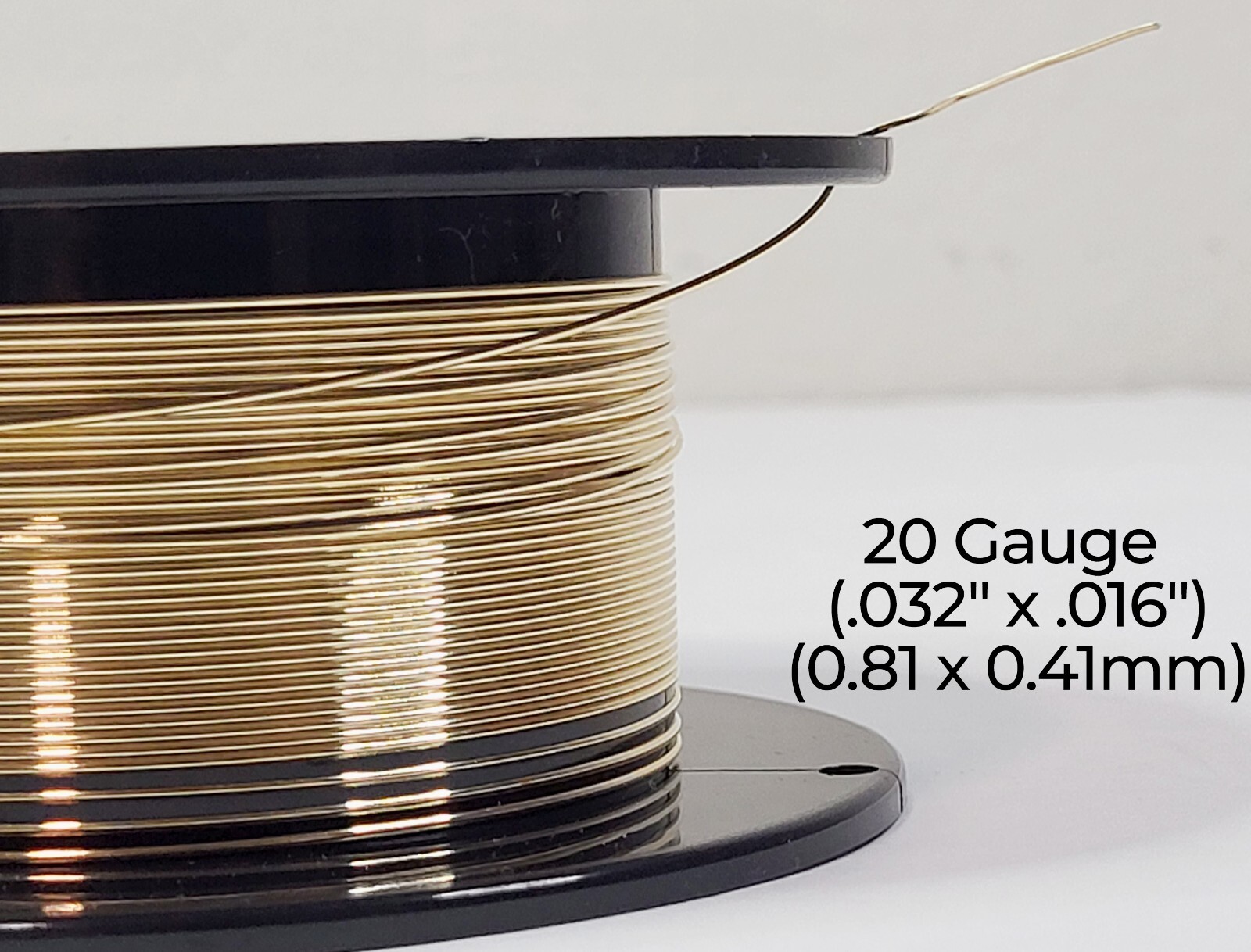 14/20 Yellow Gold-Filled Wire | Half Round | Dead Soft | 6-24 Gauge | 1-10 ft