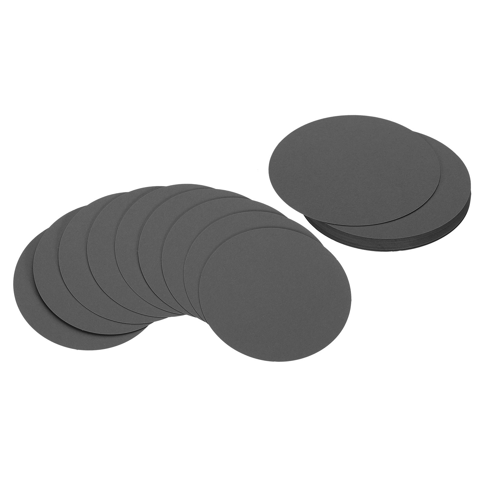 4inch Circle Card Stock, 25Pcs Cutouts Paper 250g Thick Cardstock Coaster Black