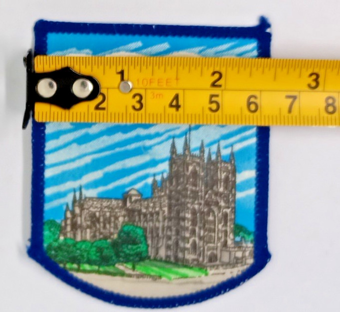Vintage Westminster Abbey UK England United Kingdom Woven Style Sew On Patch 3″