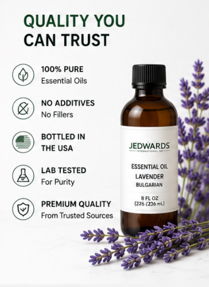 Jedwards Essential Oils Eucalyptus Tea Tree Lavender Peppermint Choose Type Size