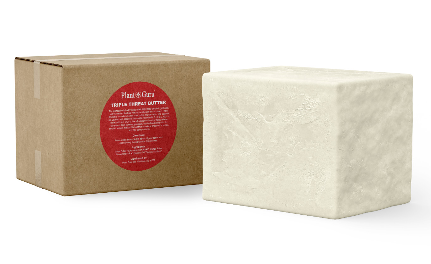 Triple Threat Butter – Raw Shea, Mango and Coconut Oil – 100% Pure Natural Bulk