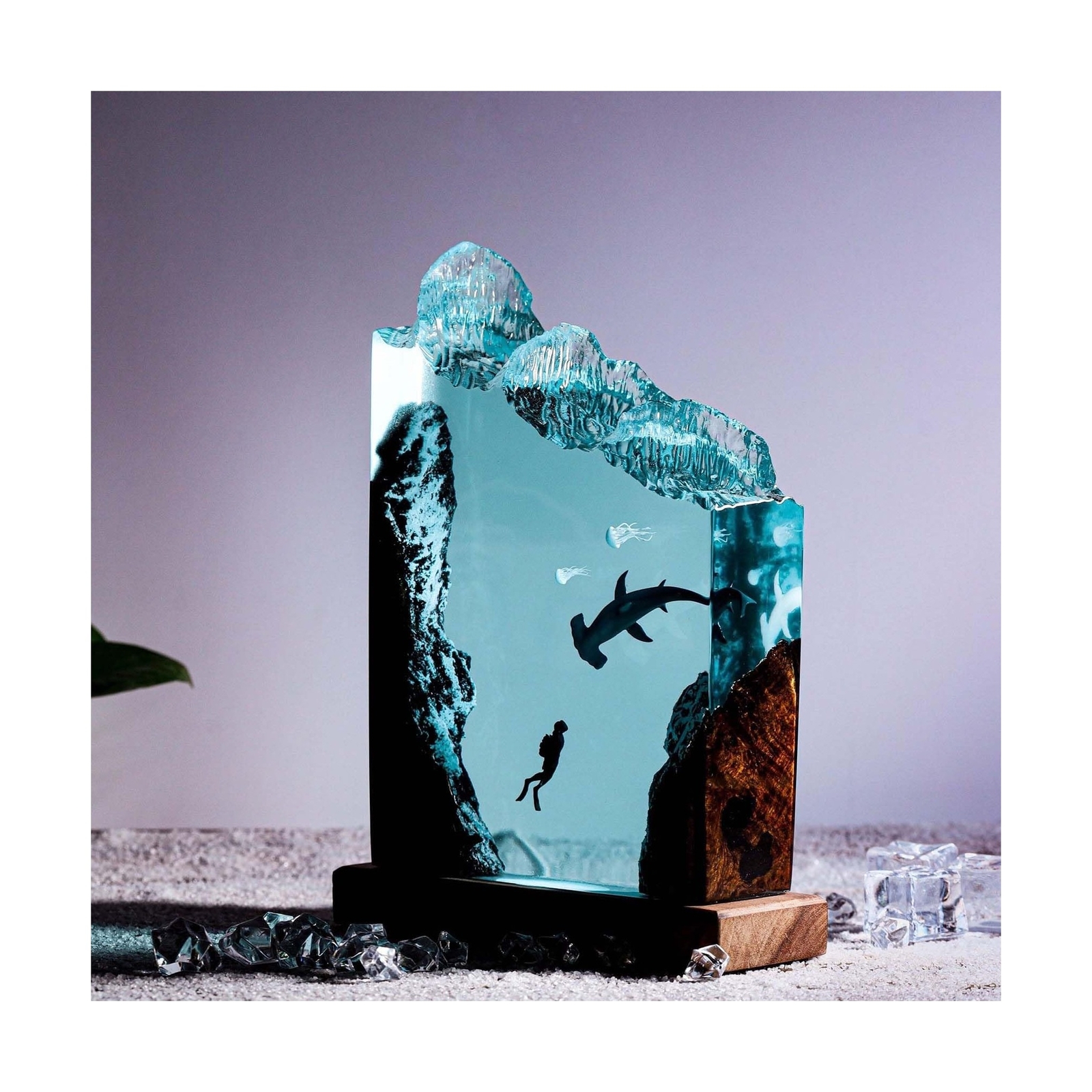 Deep Pour Epoxy Resin, 3 Gallon 2-4″ Pour Depths Epoxy Resin Kit Crystal Clea…