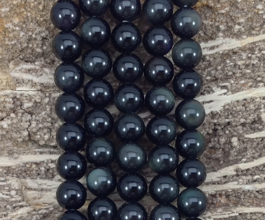 Rainbow Obsidian 6mm 8mm 10mm 12mm Round