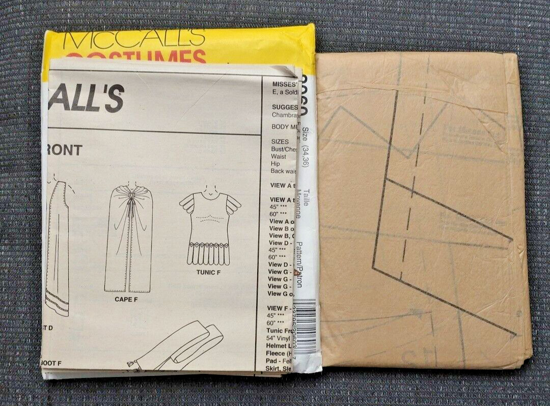 Vintage McCalls 2060 Passion Play Biblical Unisex Adult Costume Size 34-36 Uncut