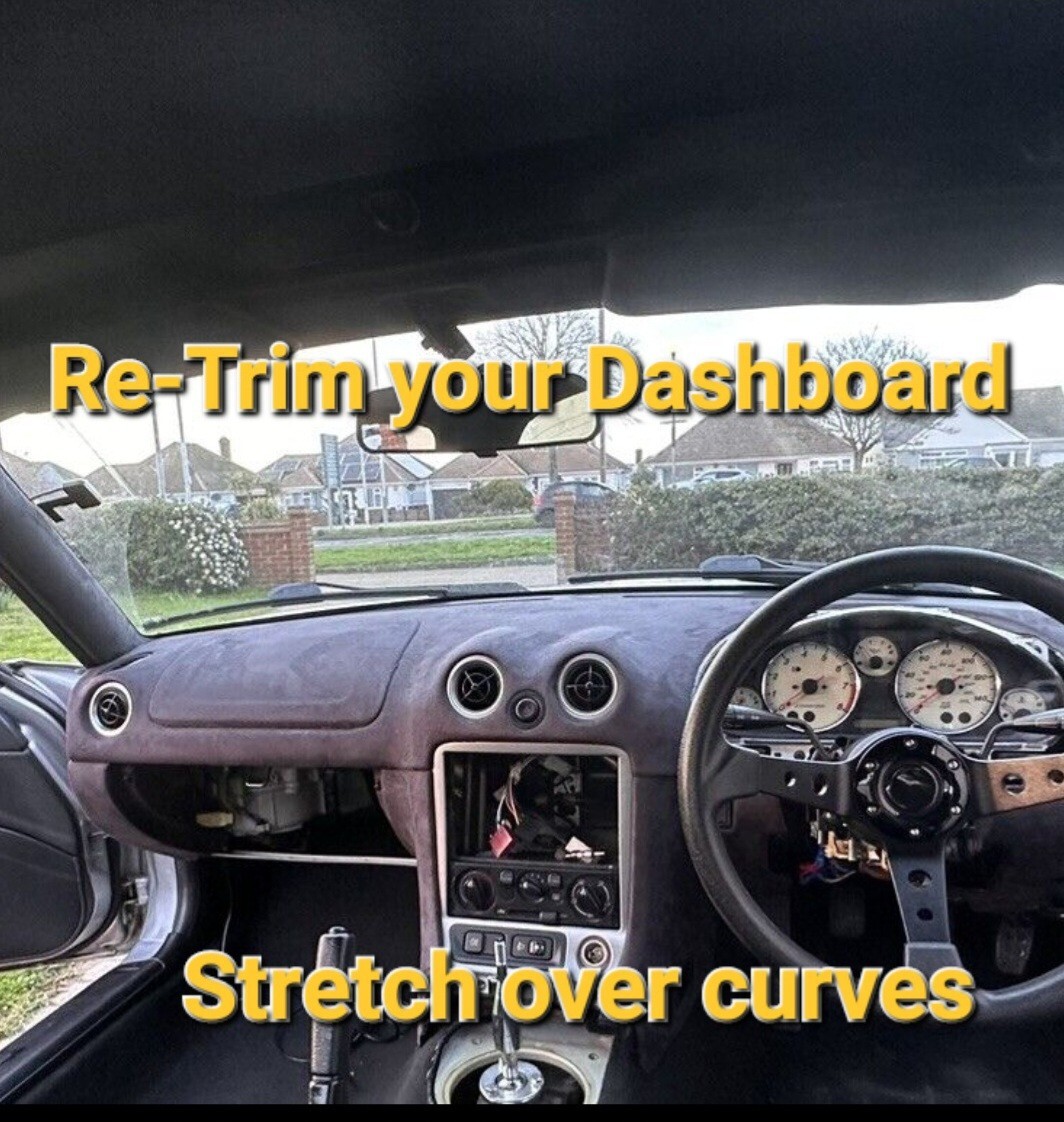 Charcoal Suede Headlining Stretch Spandex Material for Car Auto Headliner & Trim