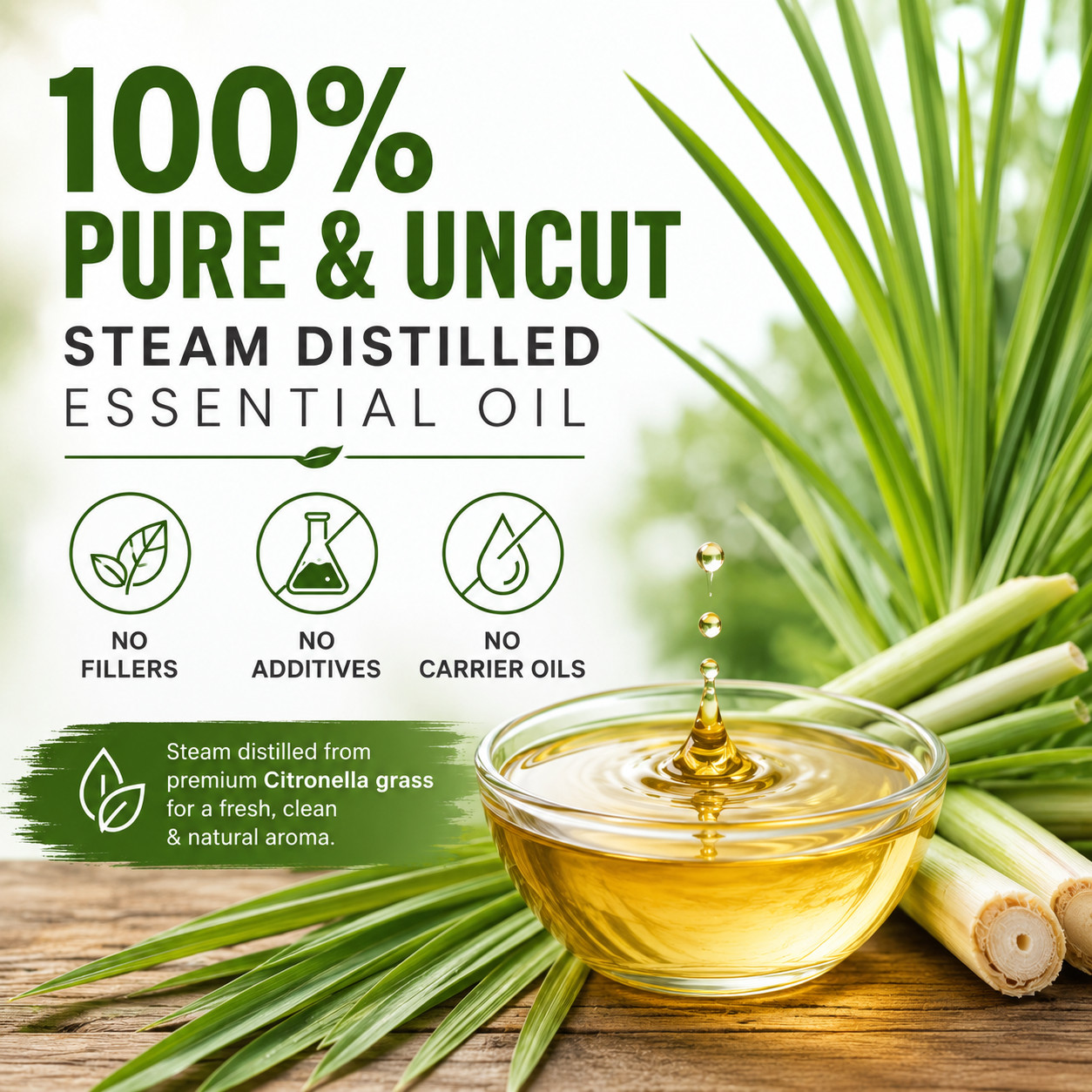 1 fl oz Citronella Essential Oil (100% Pure & Natural) – GreenHealth