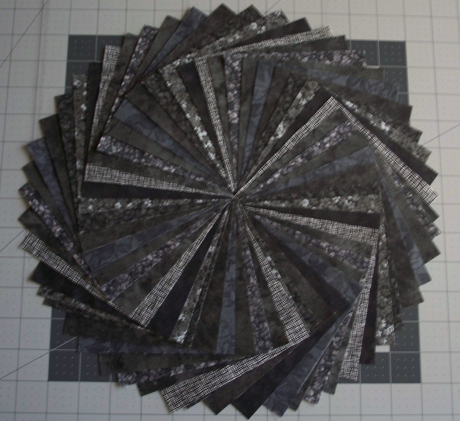54 Black Gray Calico Fabric 5″ Quilting Squares 100% Cotton Charm pack