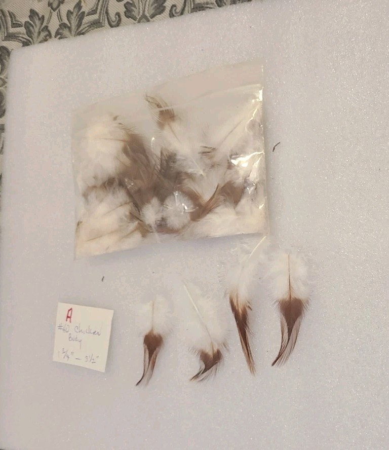 40 Rooster Hackle Feathers cruelty-free fly fishing A20