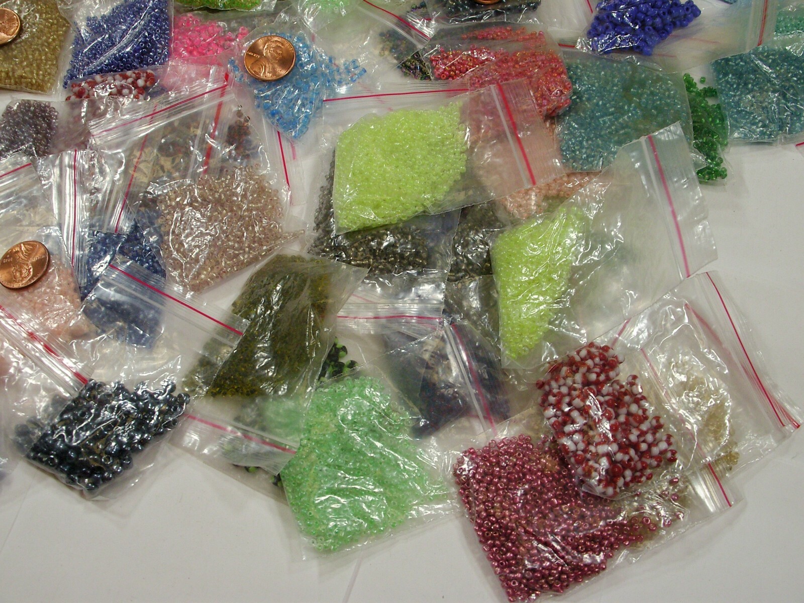 100 (10 Gram) Packets Loose 12/0 & 6/0 China Glass Seed Beads Wholesale (HM-44)