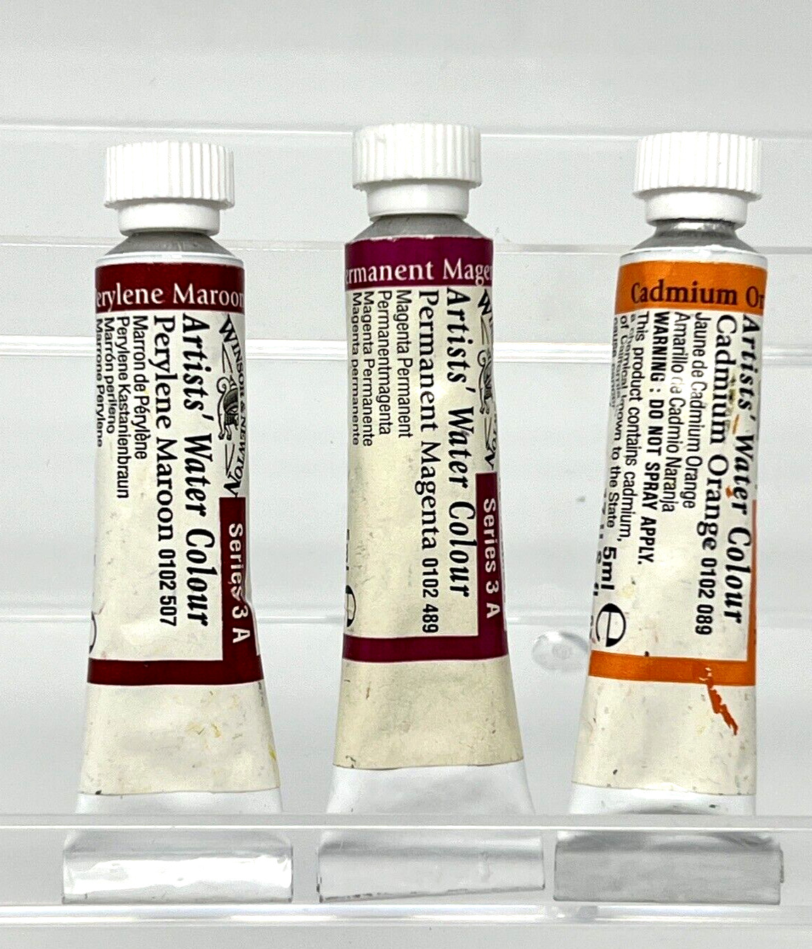 RAINBOW Winsor & Newton Artists’ Water Colour Professional 5ml Paint Tubes (9)