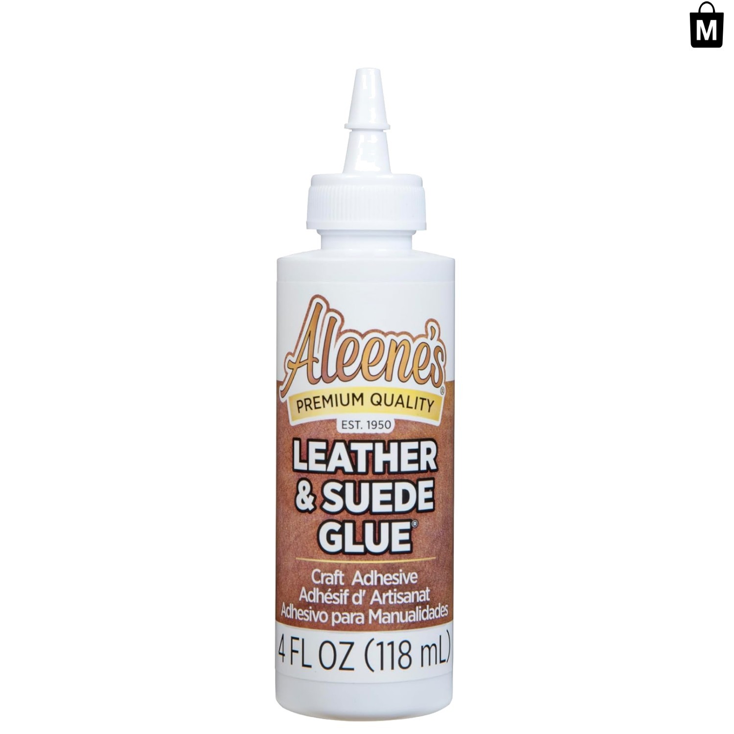 Craft with Confidence: 4 oz Aleene’s Clear Leather & Suede Glue – Non-Toxic
