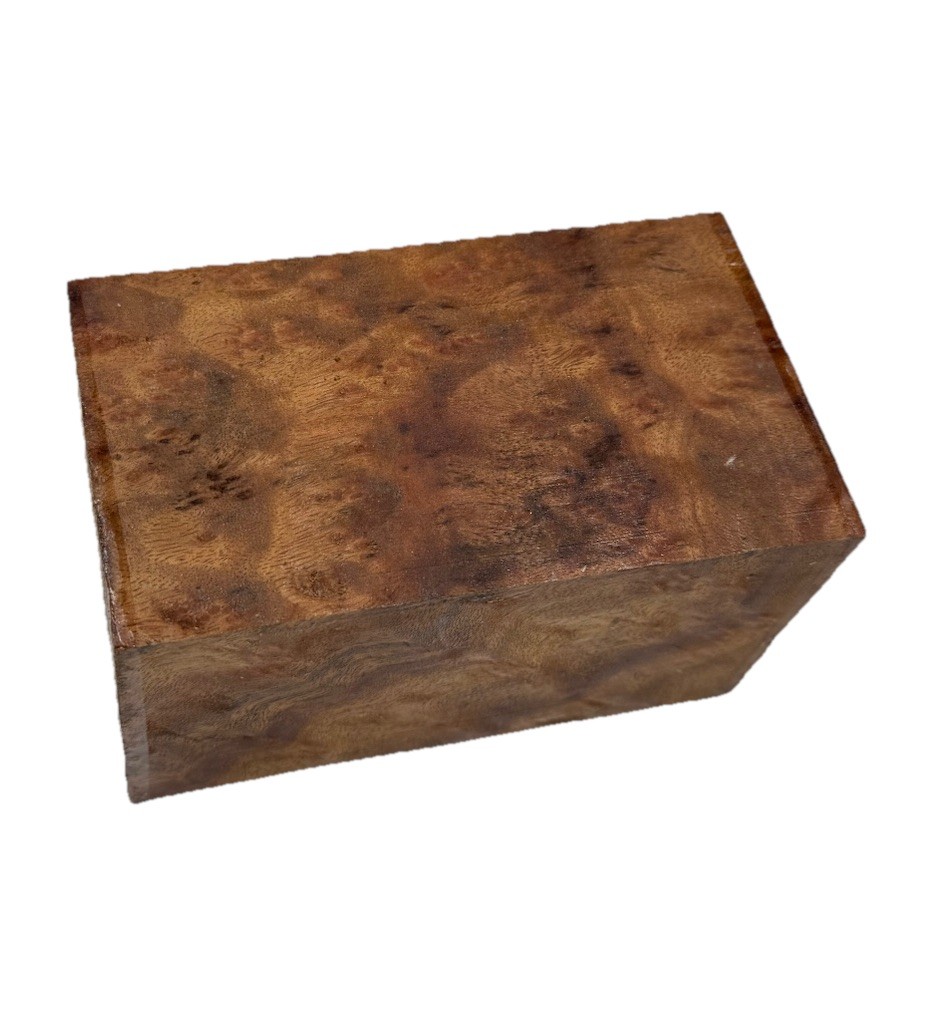 Camphor Burl Wood turning blank / Block 3-7/16″ x 3-7/16″ x 6” (g18) Dried