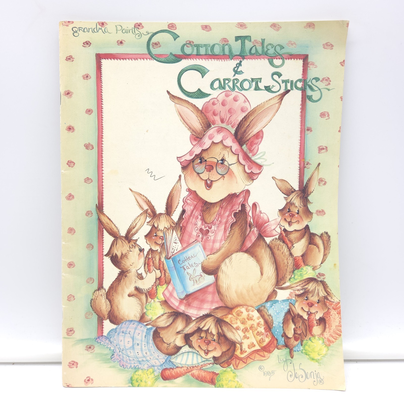 Jo Sonja’s Cotton Tales & Carrot Sticks 1985 Folk Art Painting Pattern Book VG