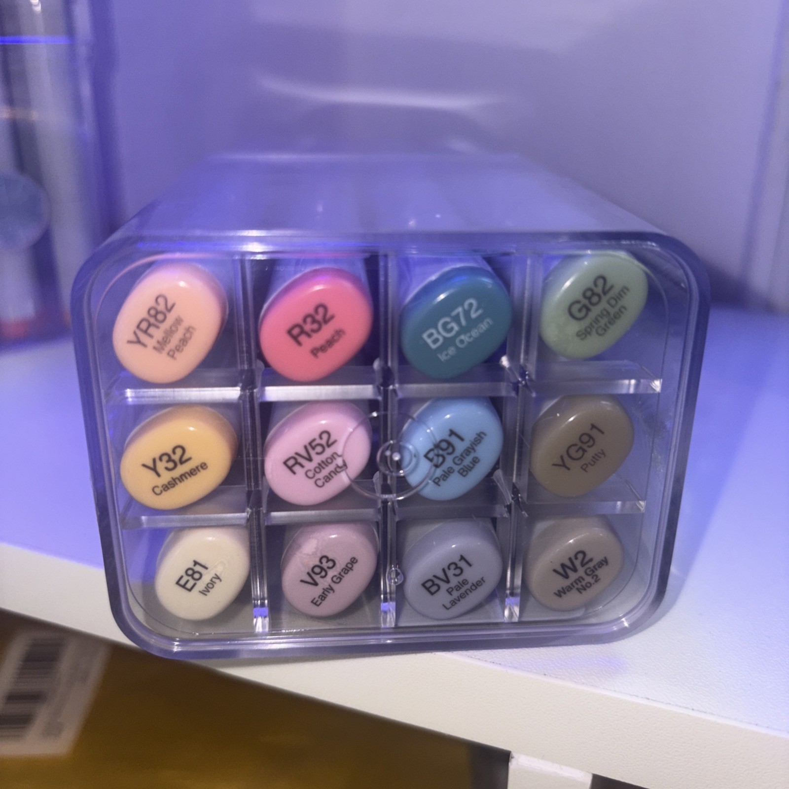 RARE Discontinued COPIC Sketch 12 Pastel Marker Set NEW Sealed .Too Japan HTF