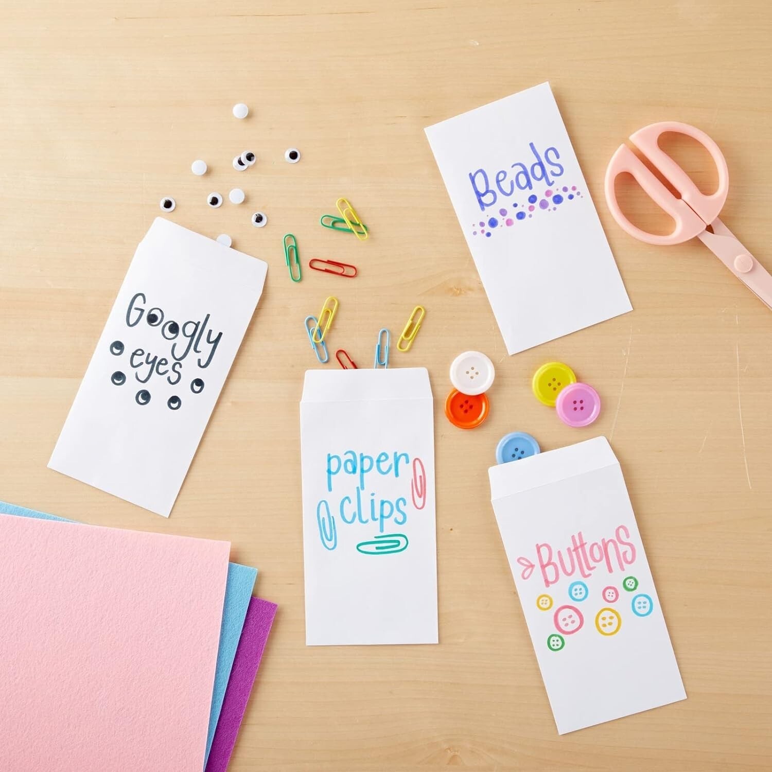 Money Envelopes for Cash – 3.5×6.5 Inches, 100-Pack, White Paper, Self-Adhesive